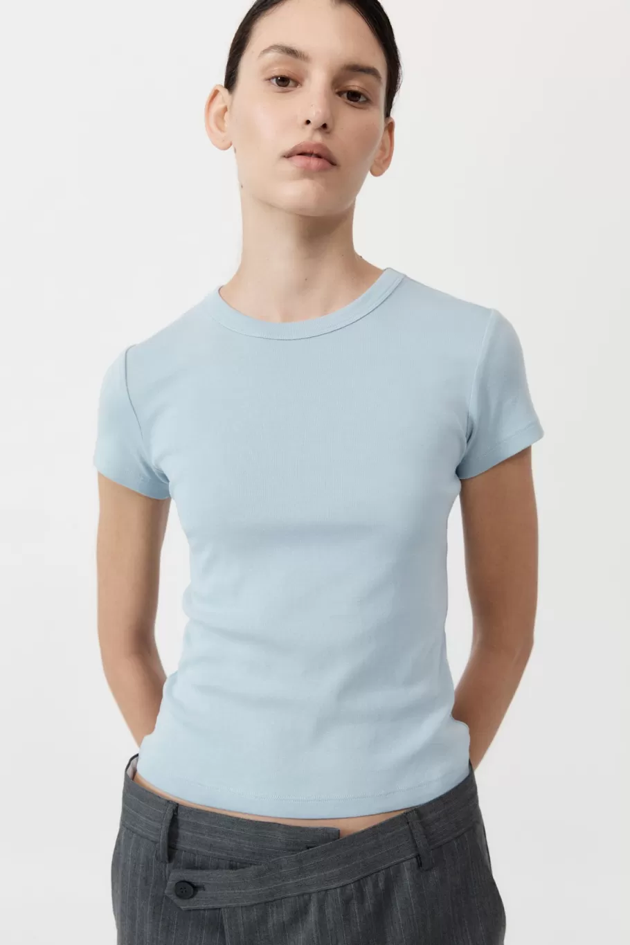 Basics | Tops | St. Agni Organic Cotton Baby Tee - STONE BLUE