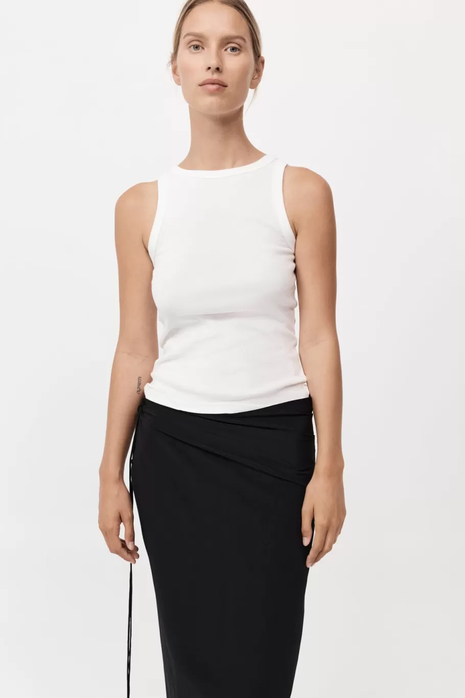 Basics | Tops | St. Agni Organic Cotton Bateau Tank - WHITE