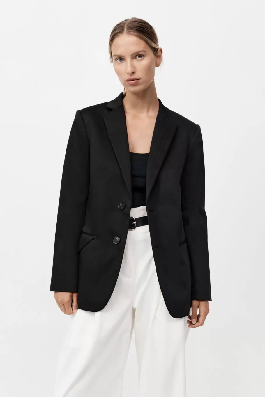 Outerwear | Tailoring | St. Agni Origami Pocket Blazer - BLACK