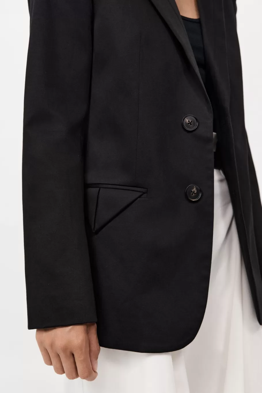 Outerwear | Tailoring | St. Agni Origami Pocket Blazer - BLACK