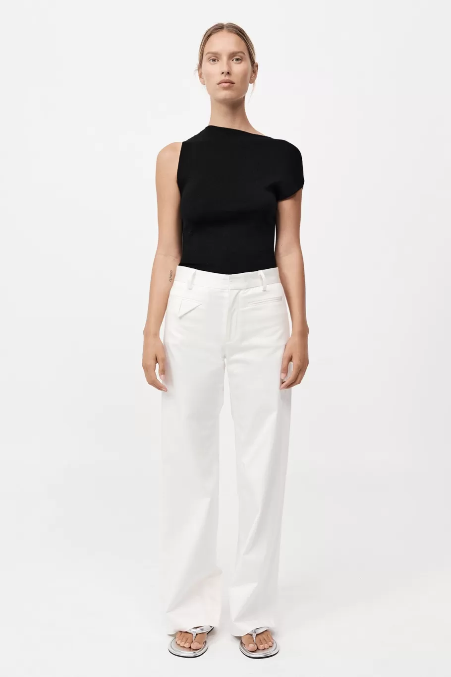 Tailoring | Pants | St. Agni Origami Pocket Trousers - OFF WHITE