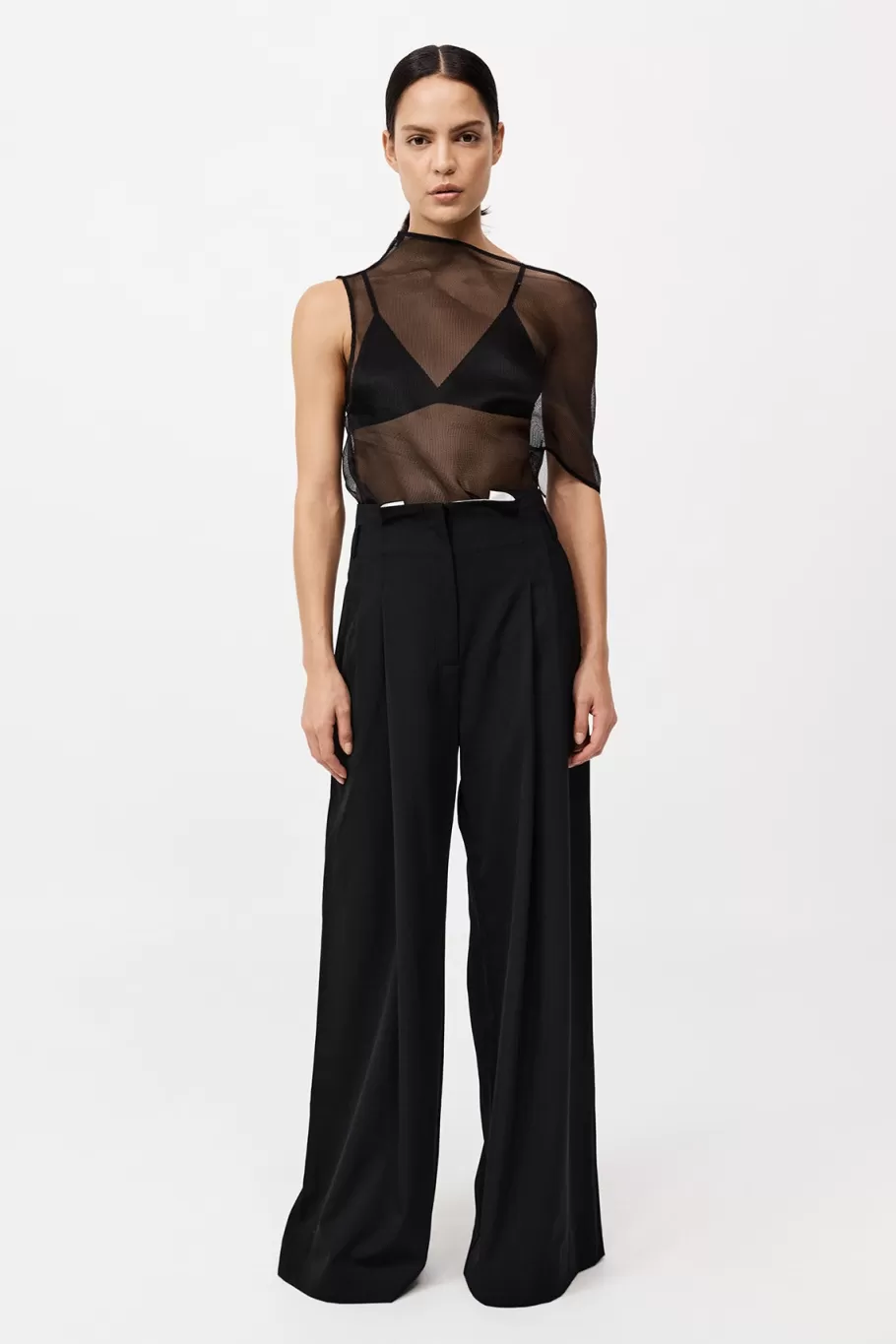 Tailoring | Pants | St. Agni Paperbag Waist Trousers - Black