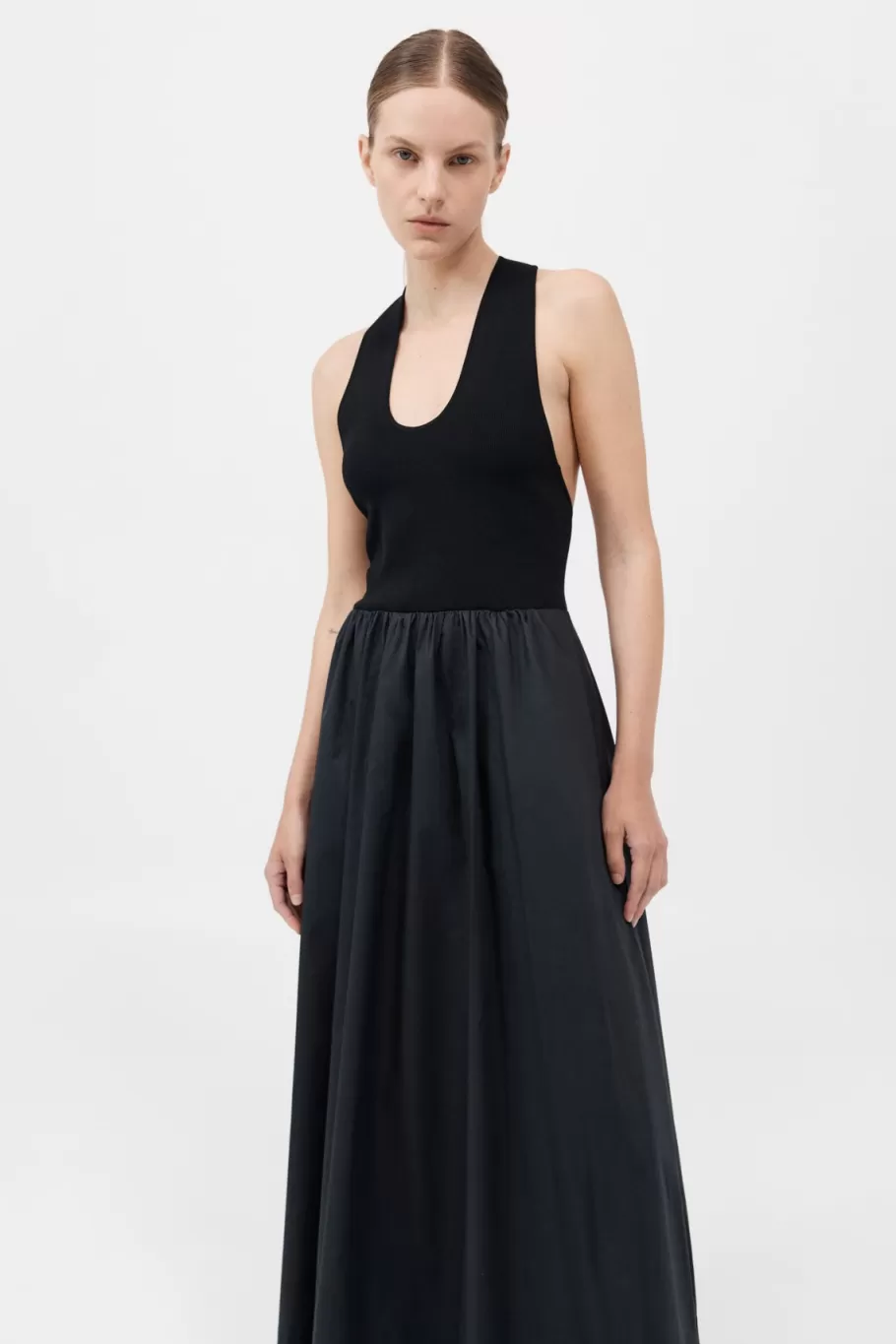 Dresses | St. Agni Plunge Neck Dress - BLACK