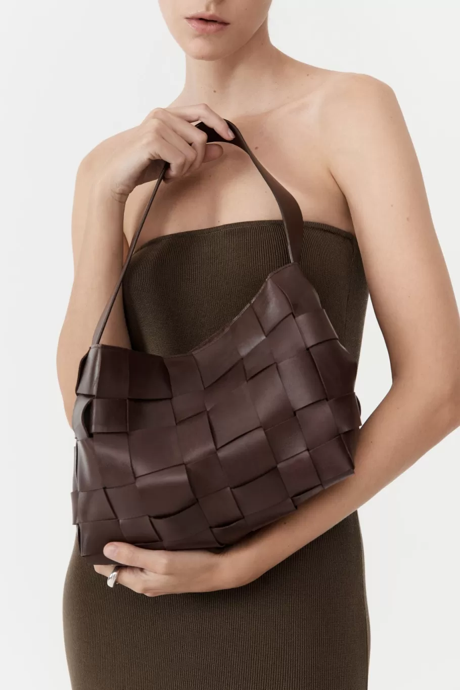 Bags | St. Agni PRE-ORDER: Woven Mini Tote - CHOCOLATE