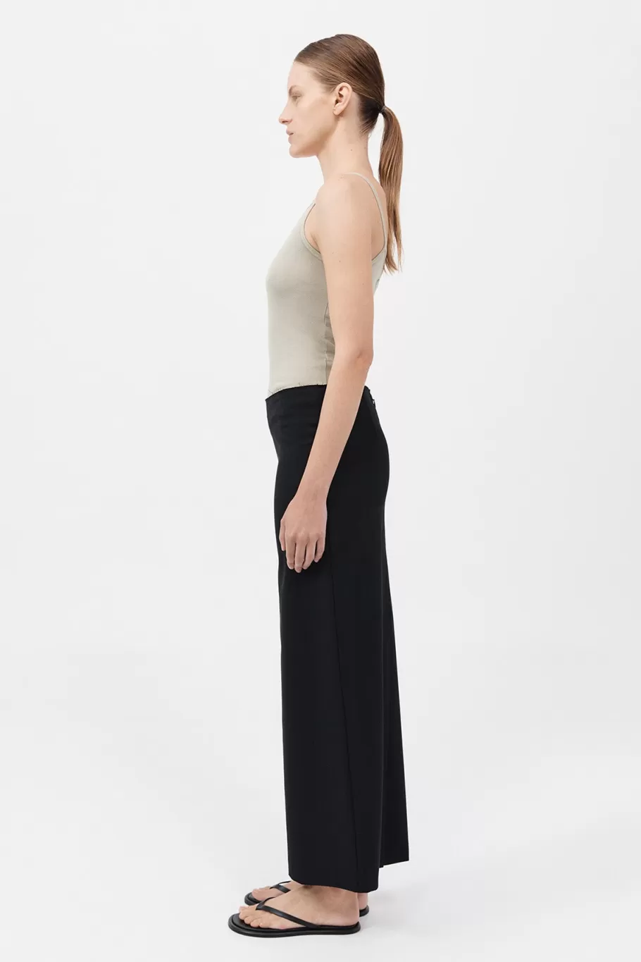 Tailoring | Skirts | St. Agni Raw Edge Column Maxi Skirt - BLACK