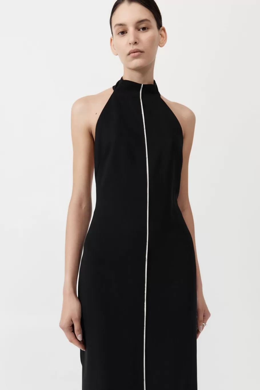 Dresses | St. Agni Raw Edge Halter Dress - Black