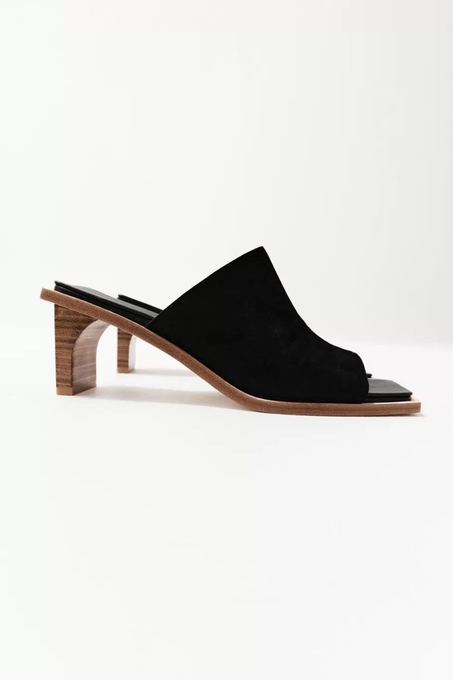 Heels | St. Agni Raw Edge Heel - BLACK