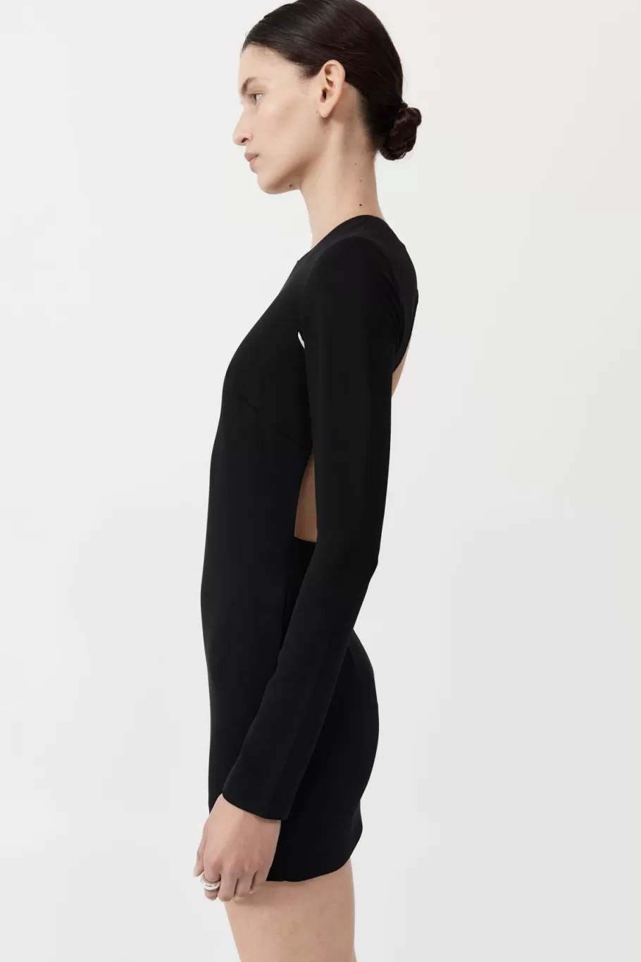 Dresses | St. Agni Raw Edge Mini Dress - Black