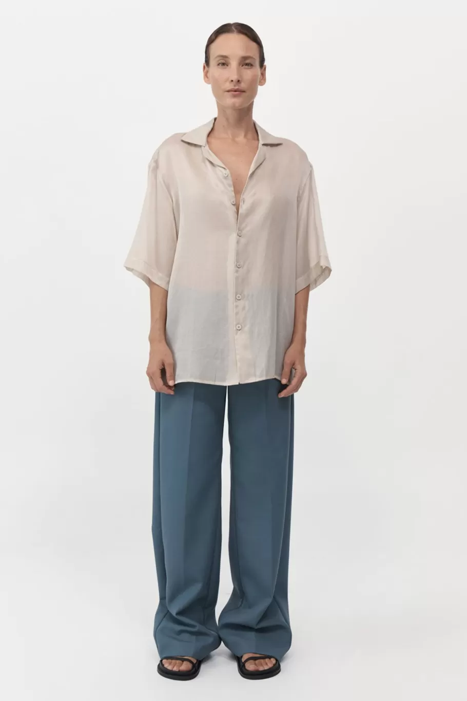 Shirts | St. Agni Relaxed Collar Shirt - BIRCH