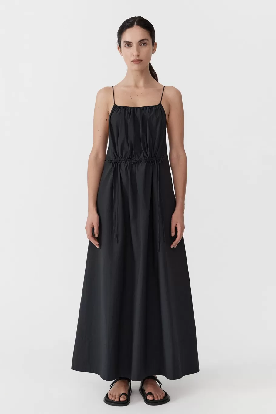 Dresses | St. Agni Relaxed Drawstring Dress - BLACK