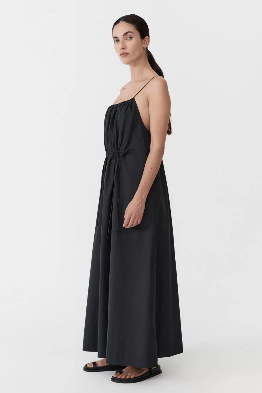 Dresses | St. Agni Relaxed Drawstring Dress - BLACK