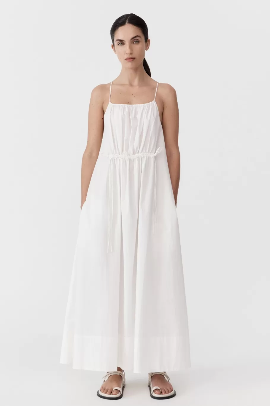 Dresses | St. Agni Relaxed Drawstring Dress - WHITE