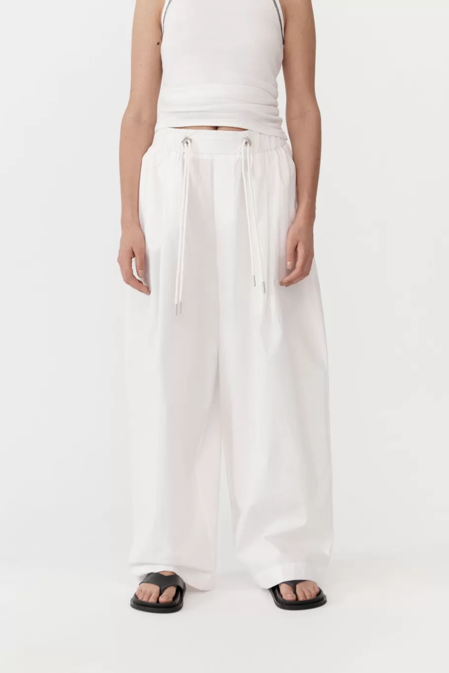 Pants | St. Agni Relaxed Drawstring Pants - WHITE