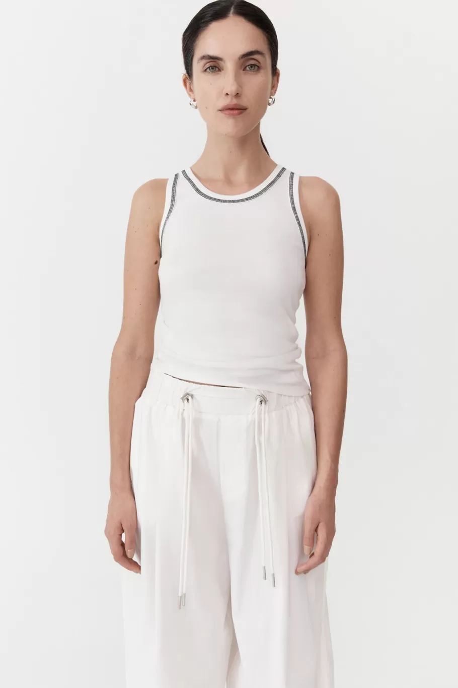 Pants | St. Agni Relaxed Drawstring Pants - WHITE