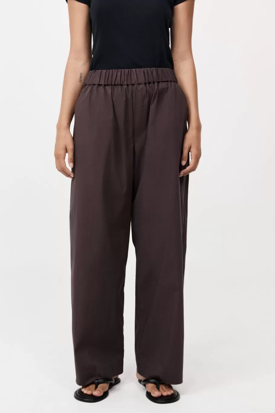 Pants | Unisex | St. Agni Relaxed Pants - CHOCOLATE PLUM