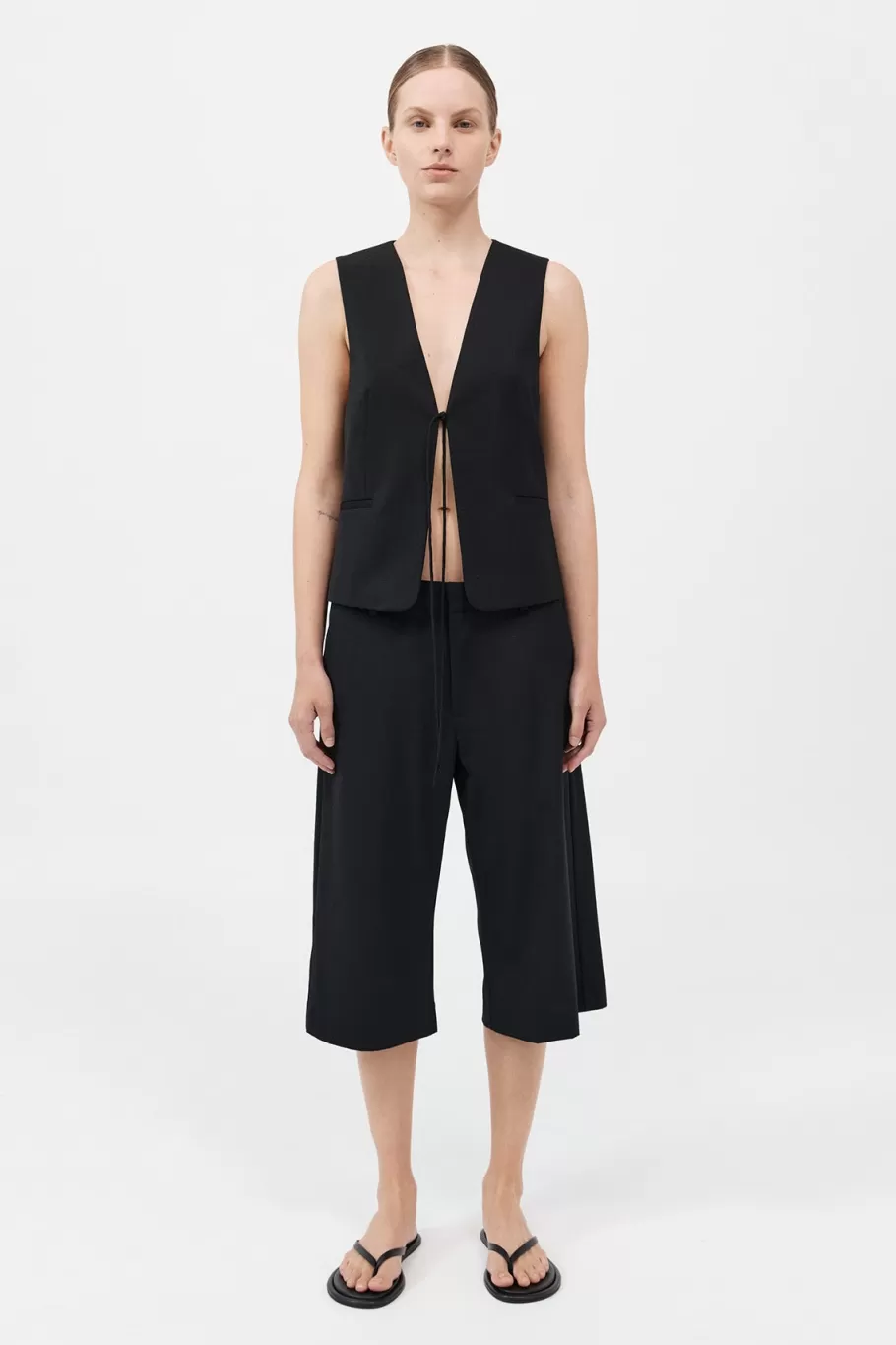 Tops | Tailoring | St. Agni Rouleau Vest - BLACK