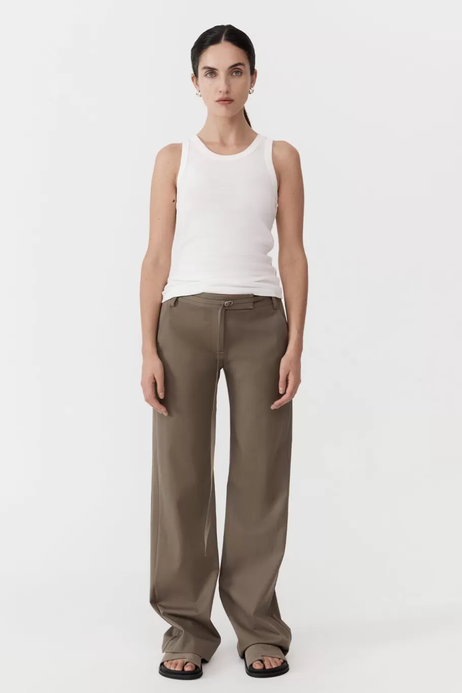 Tailoring | Pants | St. Agni 90s Panelled Pants - KELP