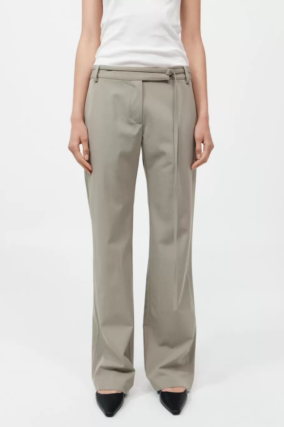 Tailoring | Pants | St. Agni 90s Panelled Pants - MOSS GREY