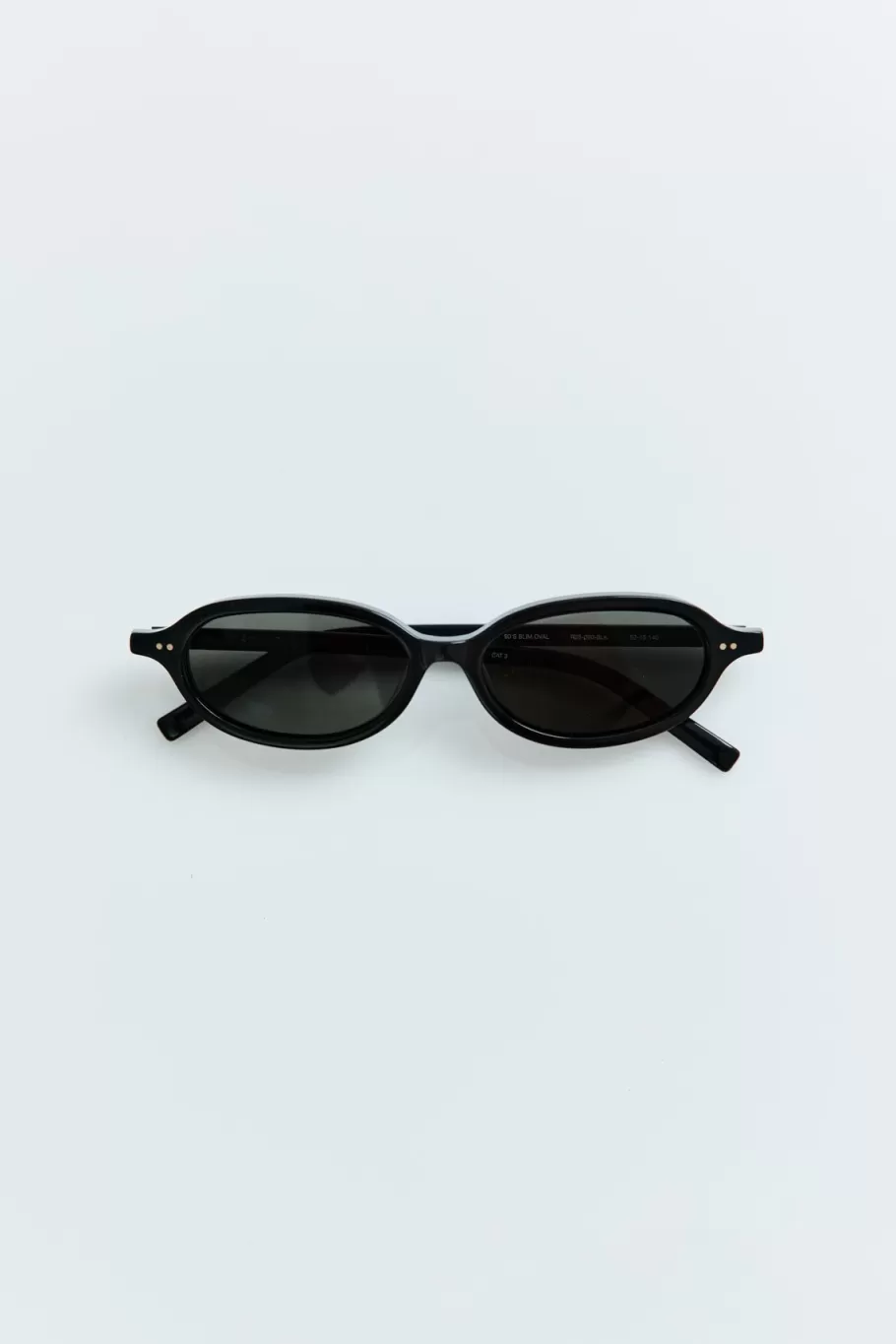 Eyewear | St. Agni 90s Slim Oval Sunglasses - BLACK