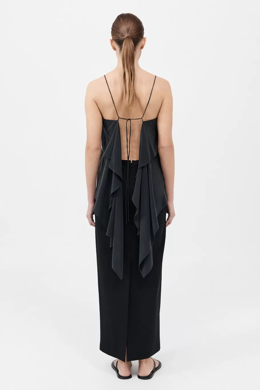 Tops | St. Agni Silk Drape - Black TOP