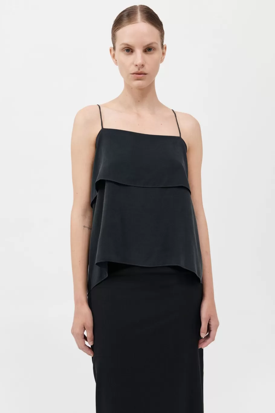 Tops | St. Agni Silk Drape - Black TOP