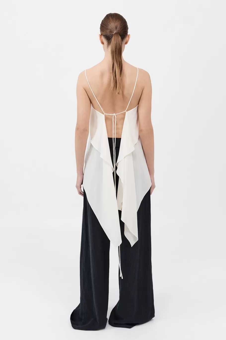 Tops | St. Agni Silk Drape Top - TOFU