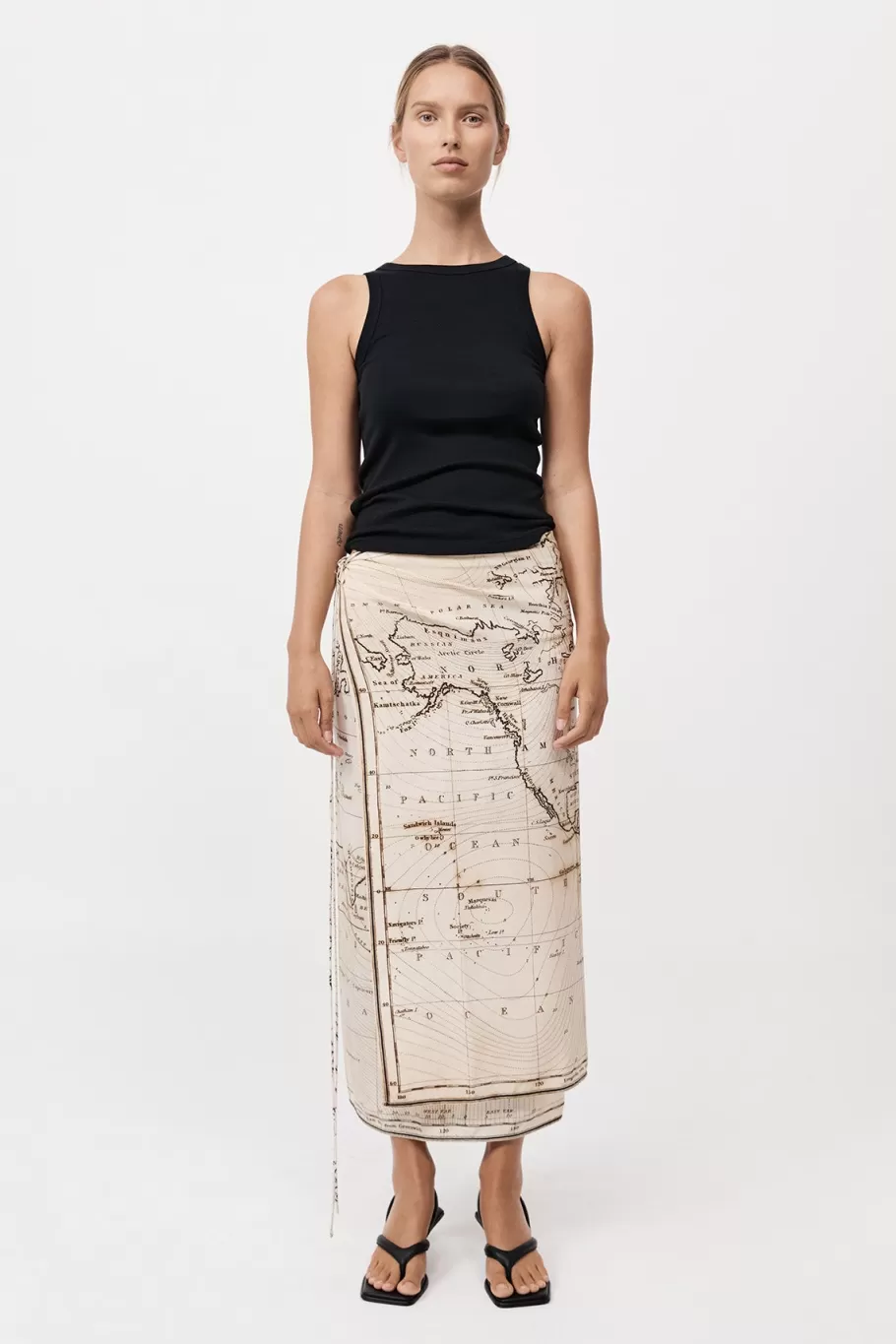 Skirts | St. Agni Silk Wrap Tie Skirt - ATLAS