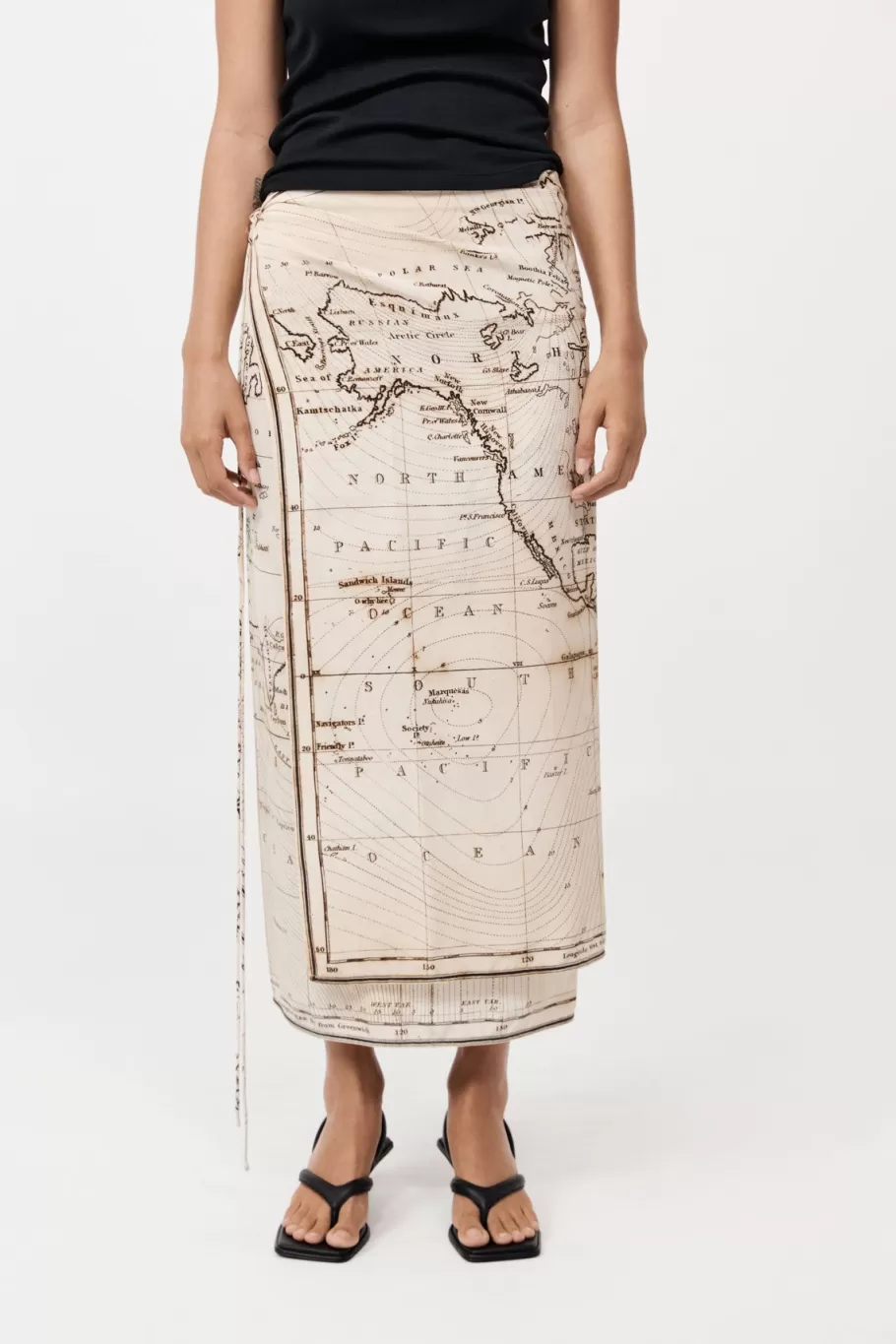 Skirts | St. Agni Silk Wrap Tie Skirt - ATLAS