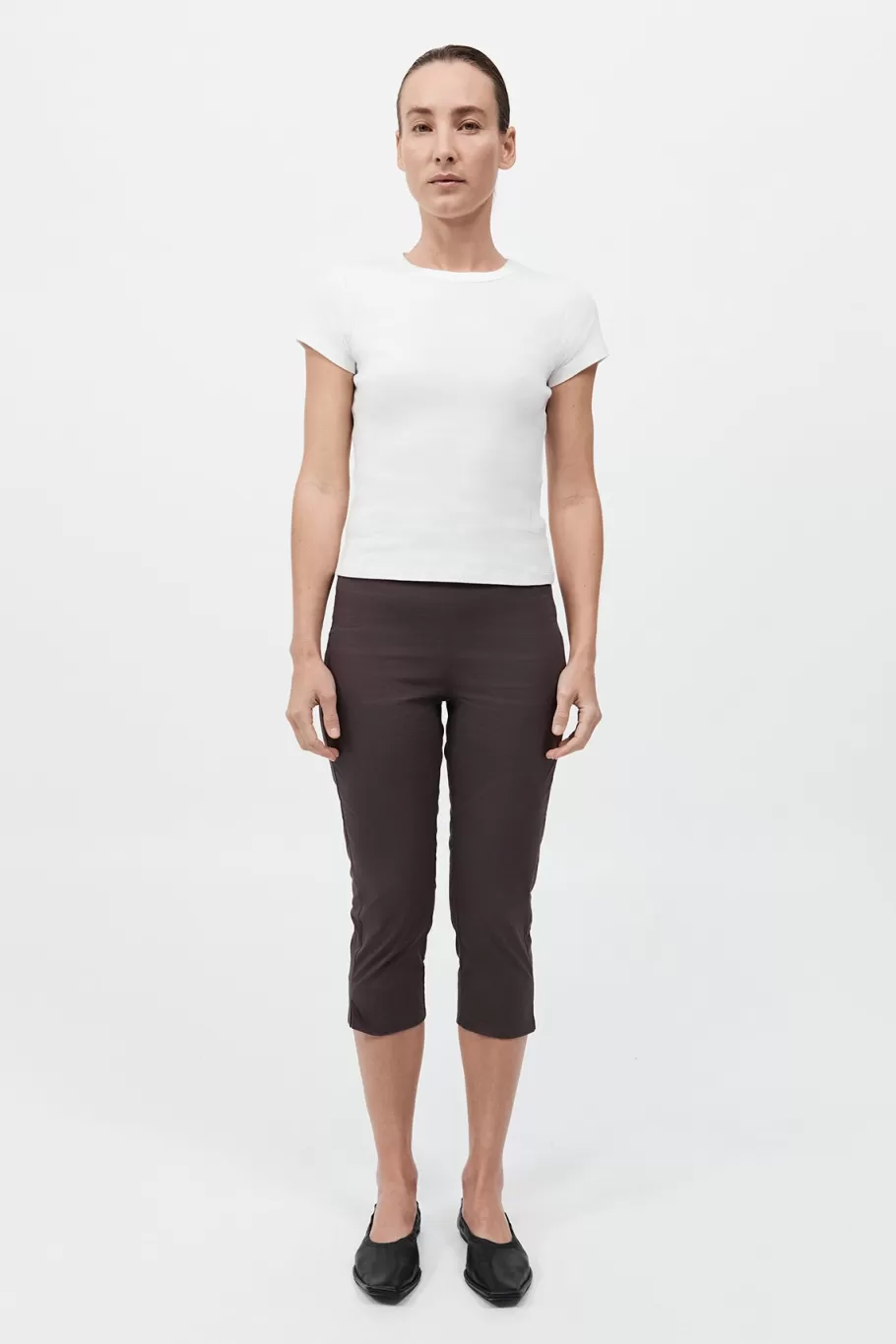 Pants | St. Agni Slim Capri Pant - CHOCOLATE PLUM