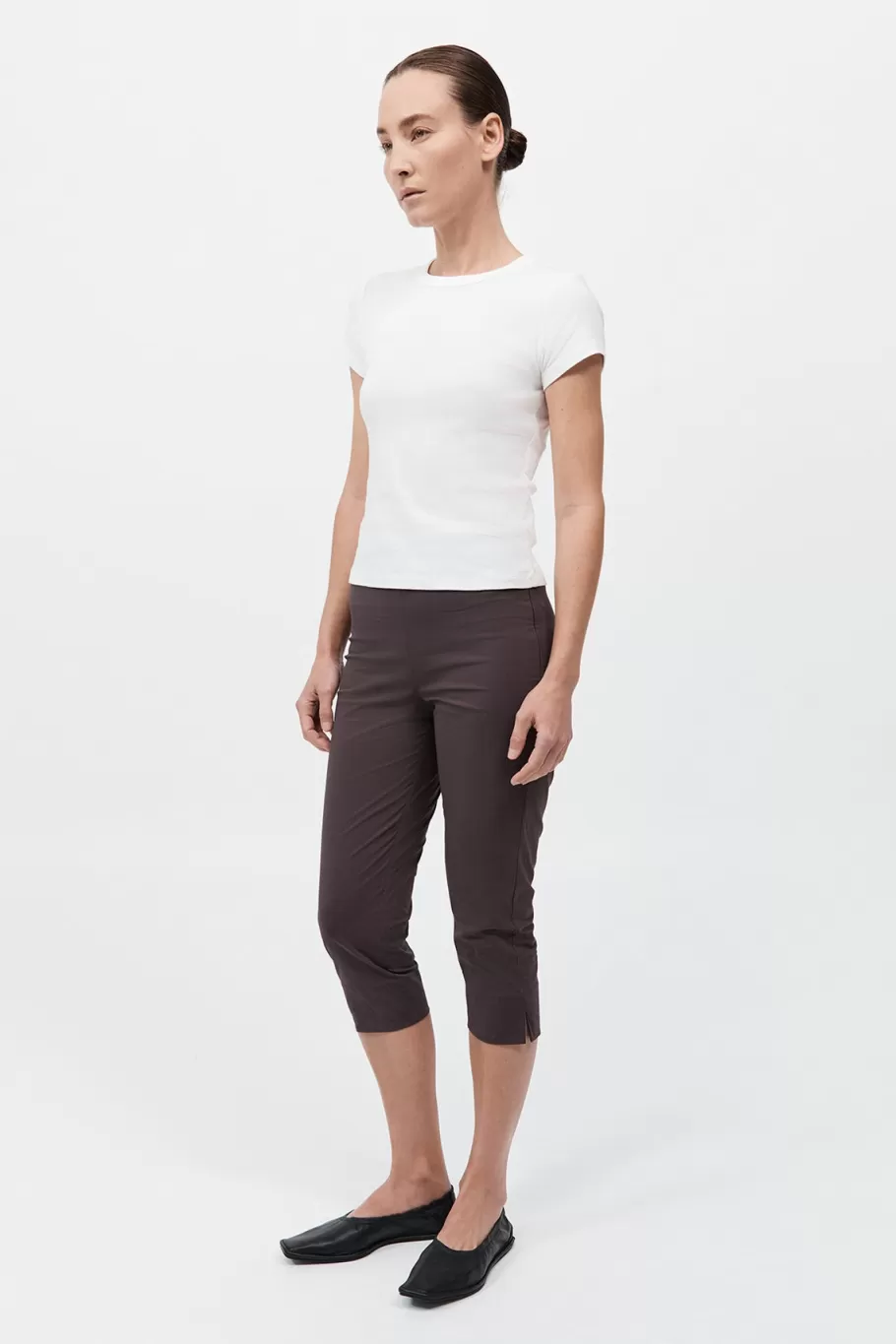 Pants | St. Agni Slim Capri Pant - CHOCOLATE PLUM