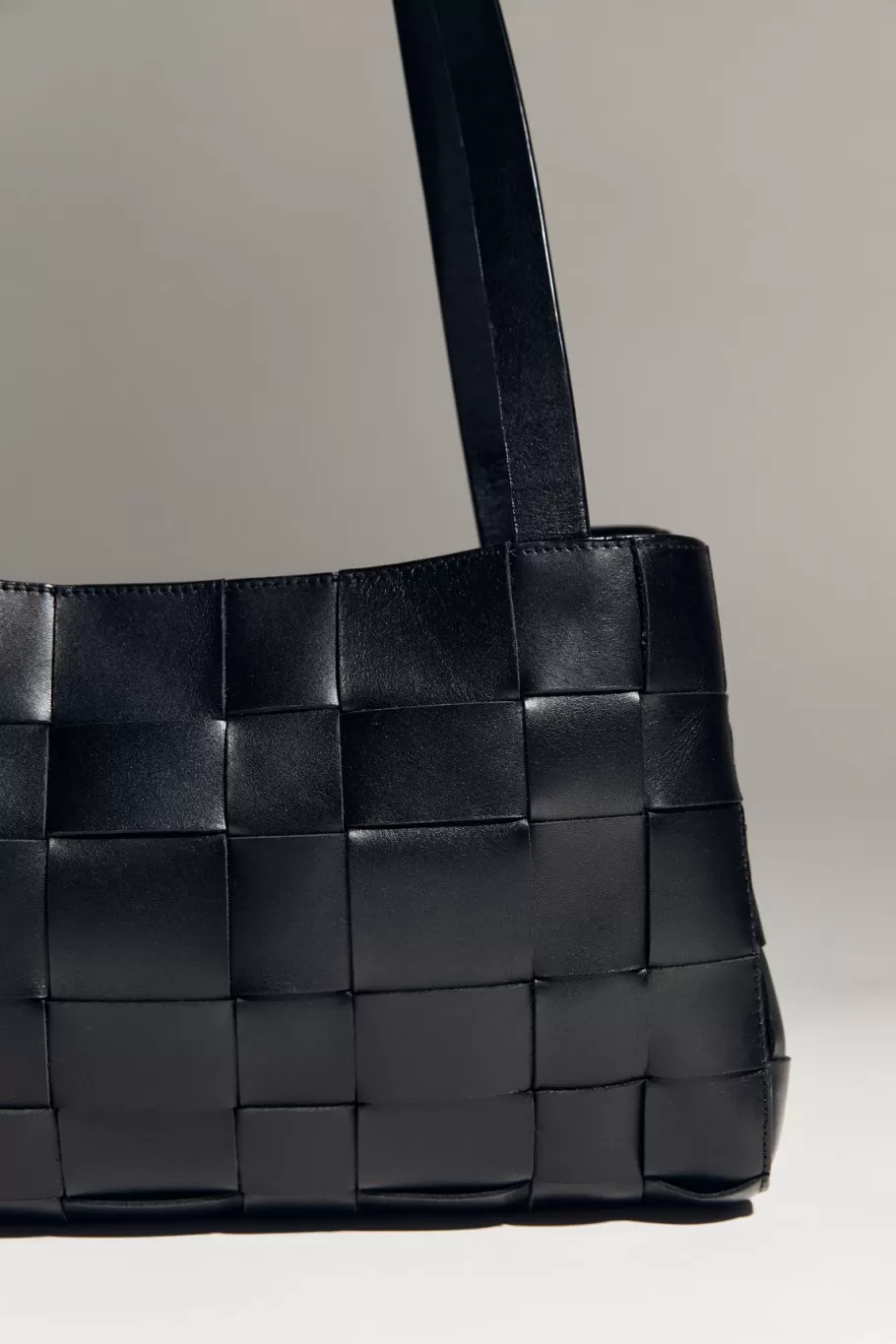 Bags | St. Agni Slim Woven Tote - BLACK