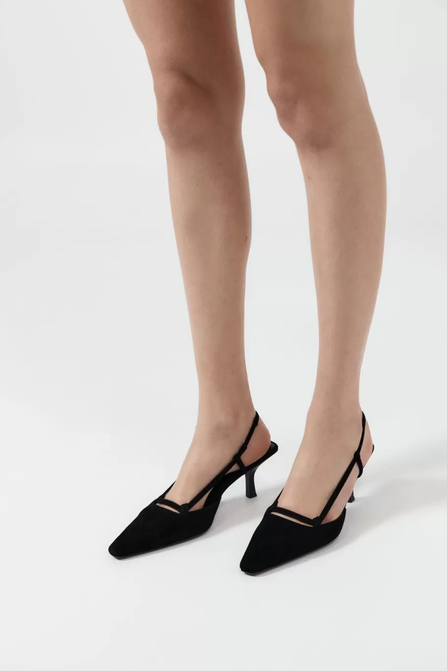 Heels | St. Agni Sling Back Heel - Black