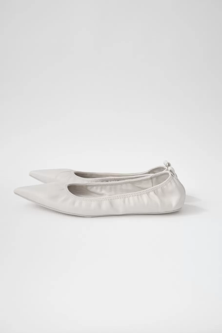 Flats | St. Agni Soft Leather Flat - COOL WHITE