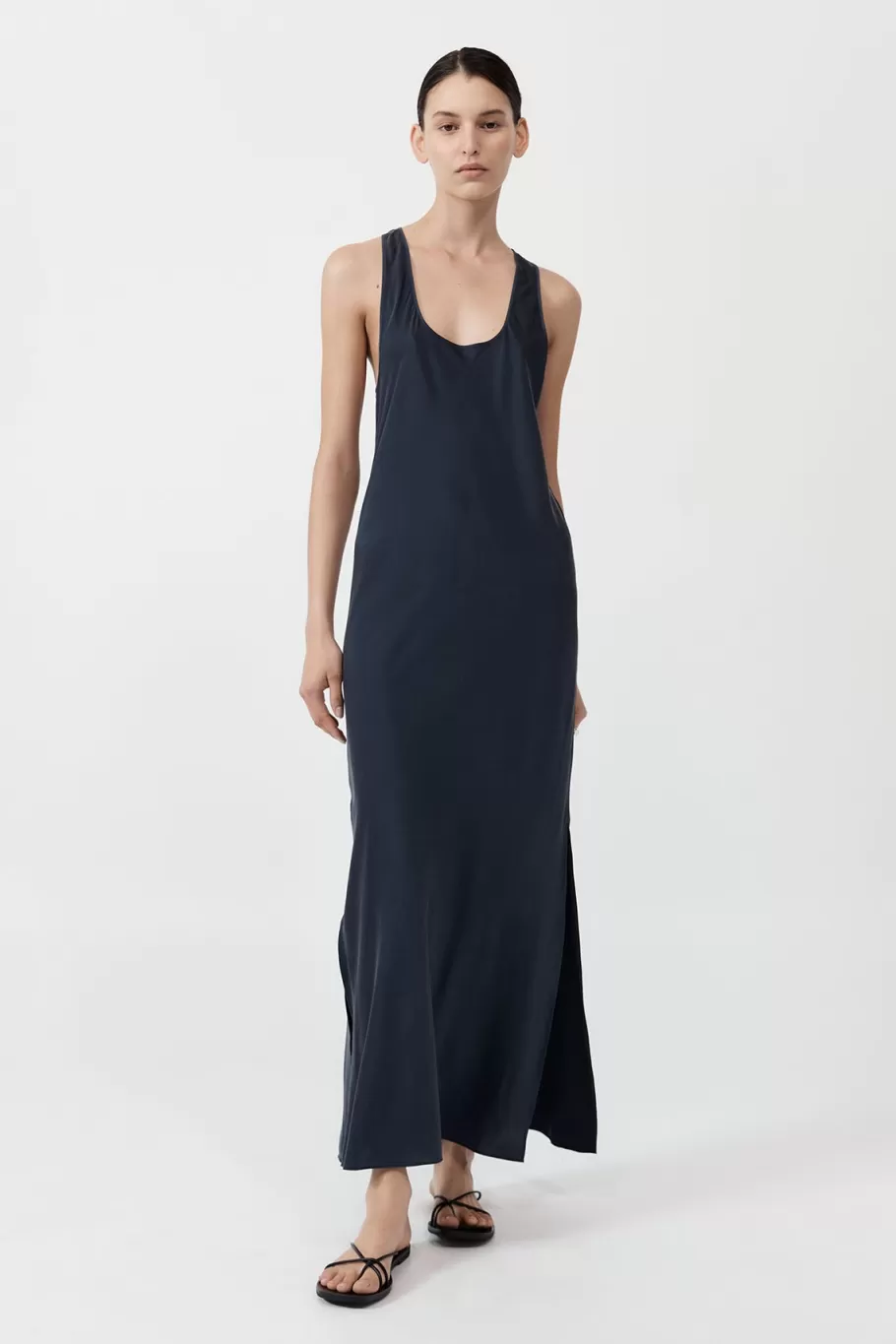 Dresses | St. Agni Soft Silk Bias Tank Dress - INKWELL