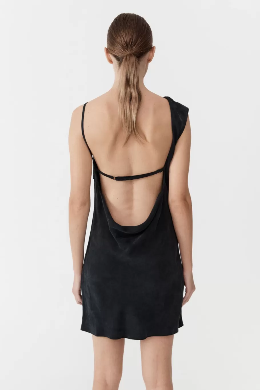 Dresses | St. Agni Sophia Drape Mini Dress - Washed BLACK