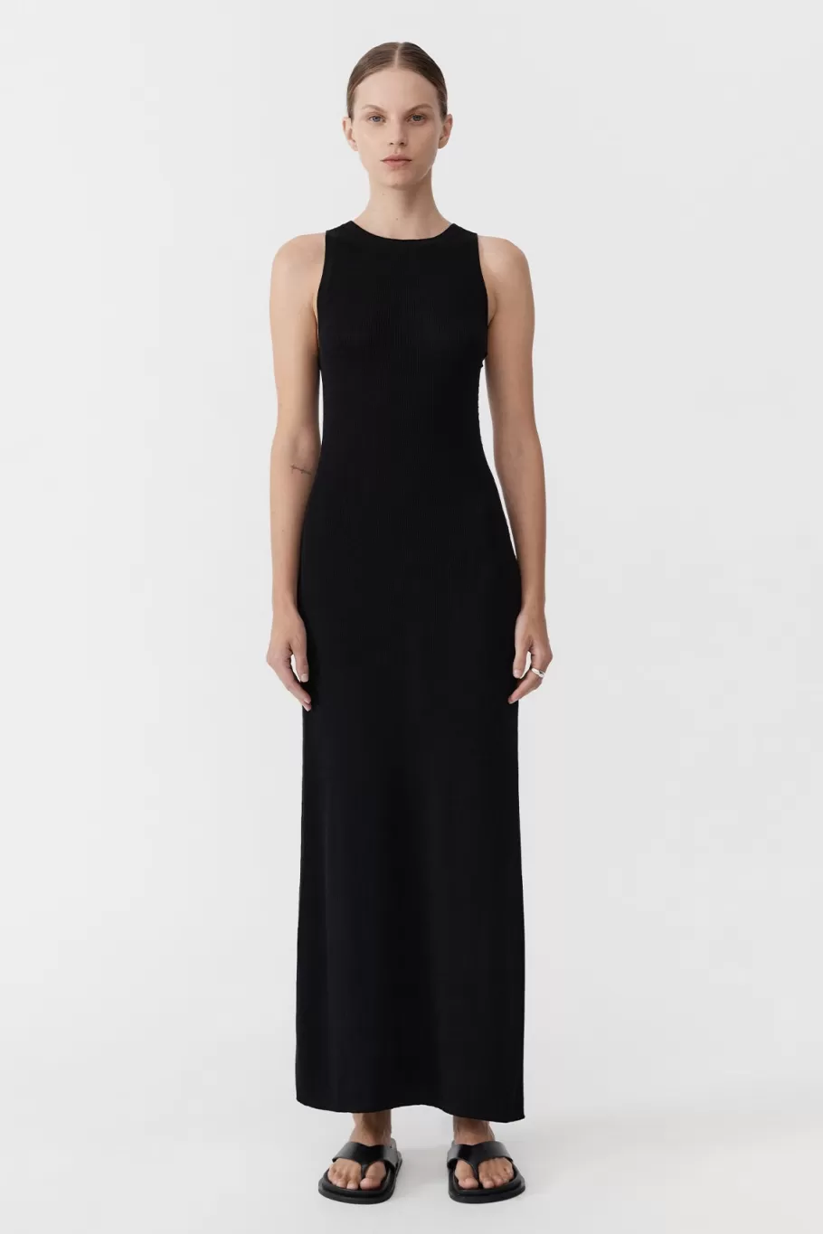 Dresses | Basics | St. Agni Stitch Detail Dress - BLACK