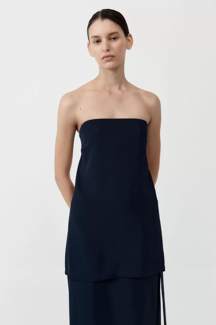 Tops | St. Agni Strapless Buckle Back Top - INKWELL