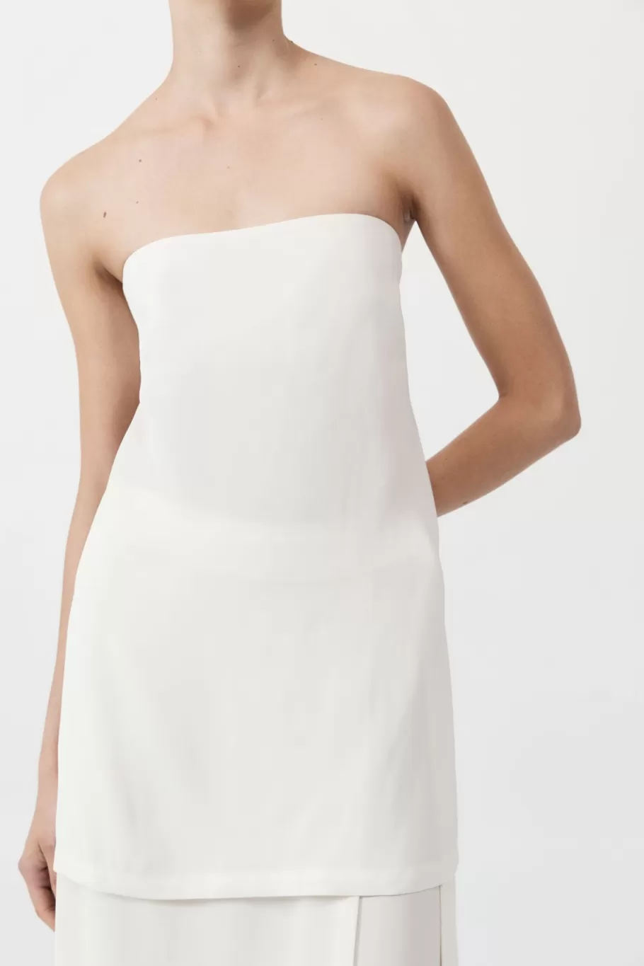 Tops | St. Agni Strapless Buckle Back Top - OFF WHITE