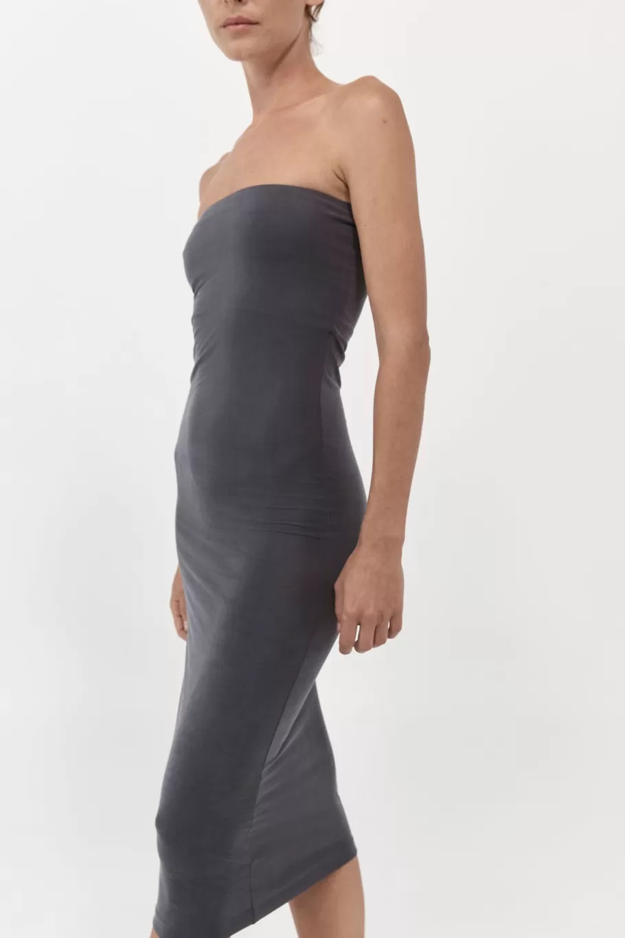 Dresses | St. Agni Strapless Jersey Midi Dress - Graphite