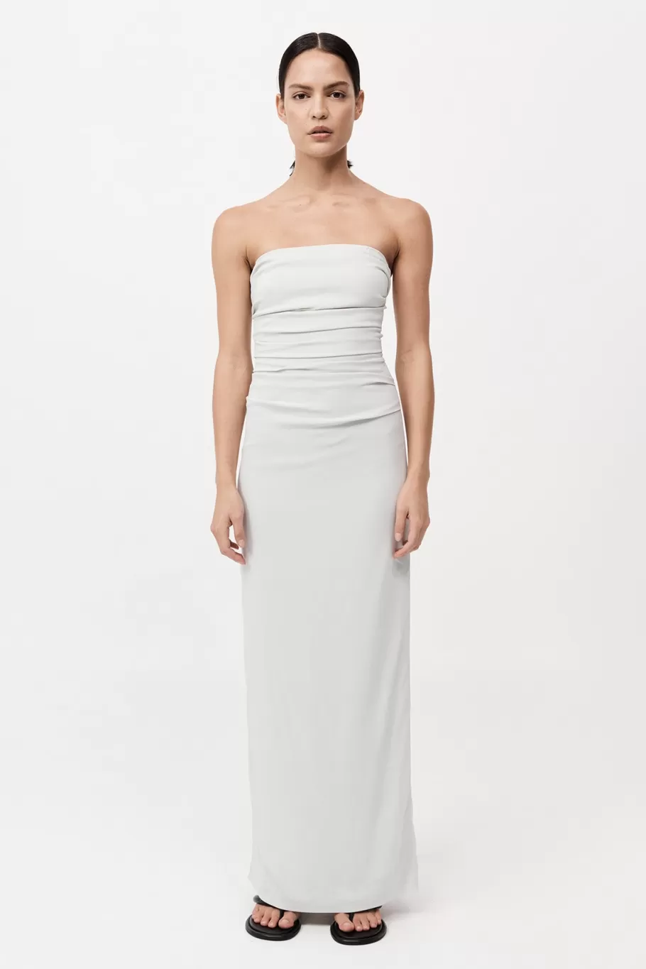 Dresses | St. Agni Strapless Tie Back Dress - SILVER