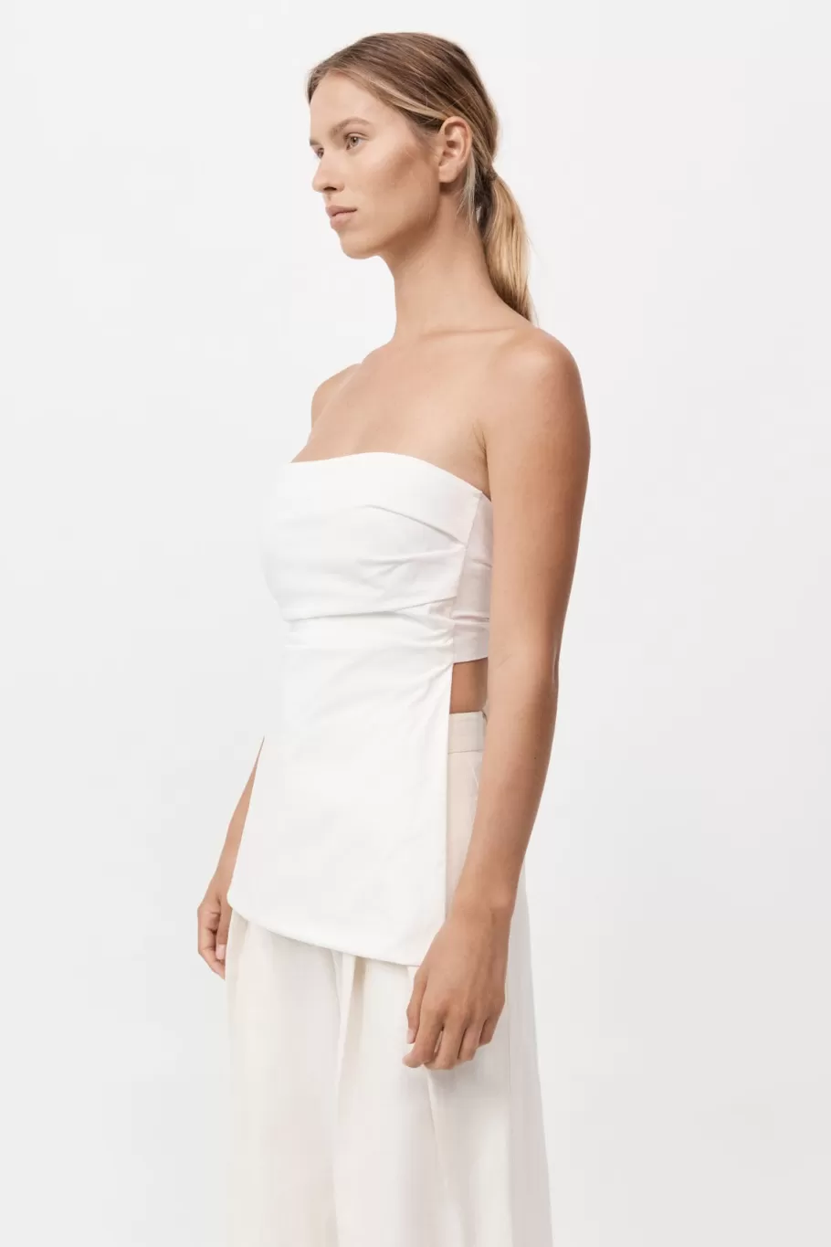 Tops | St. Agni Strapless Tie Back Top - OFF WHITE