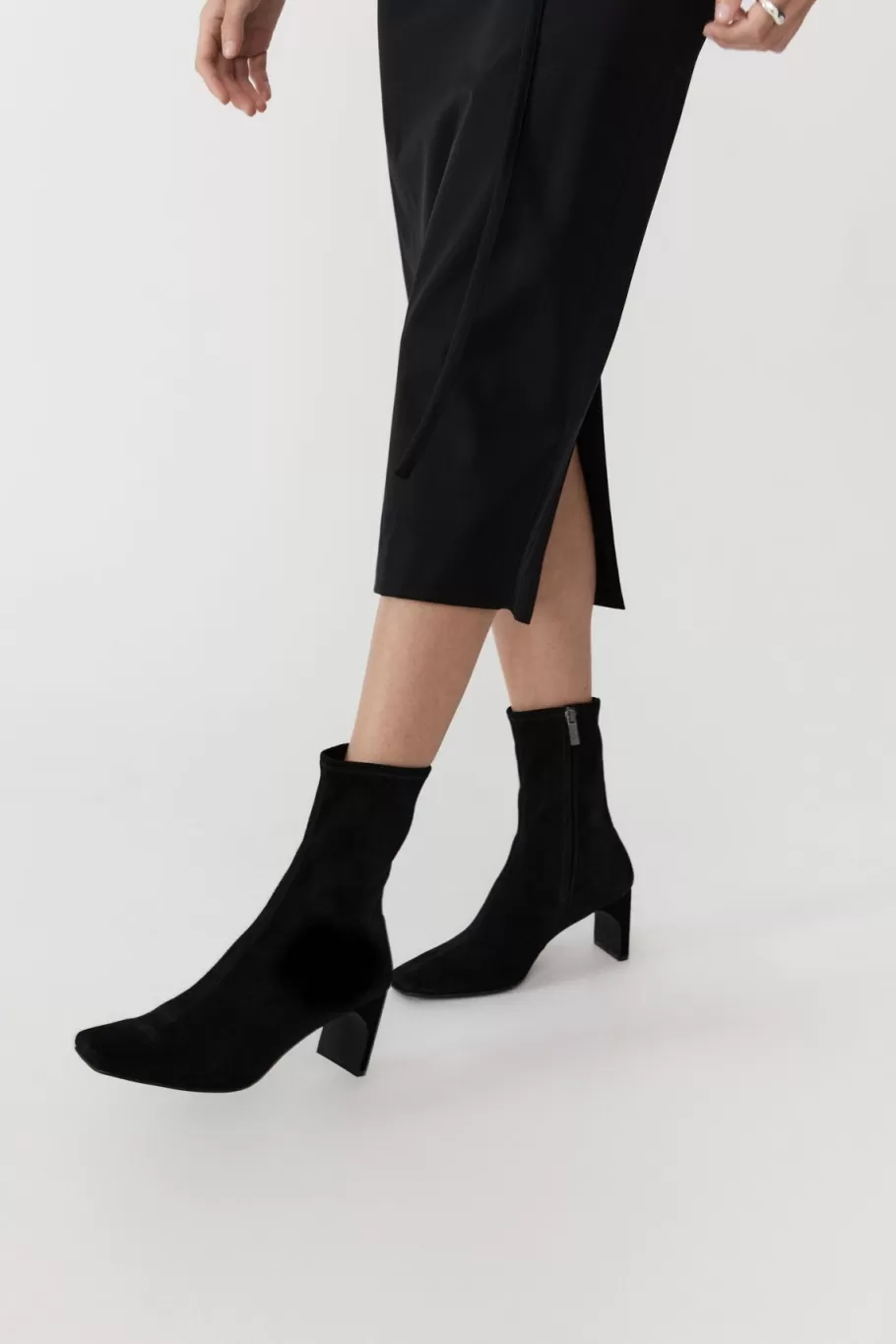 Heels | Boots | St. Agni Suede Ankle Boot - Black