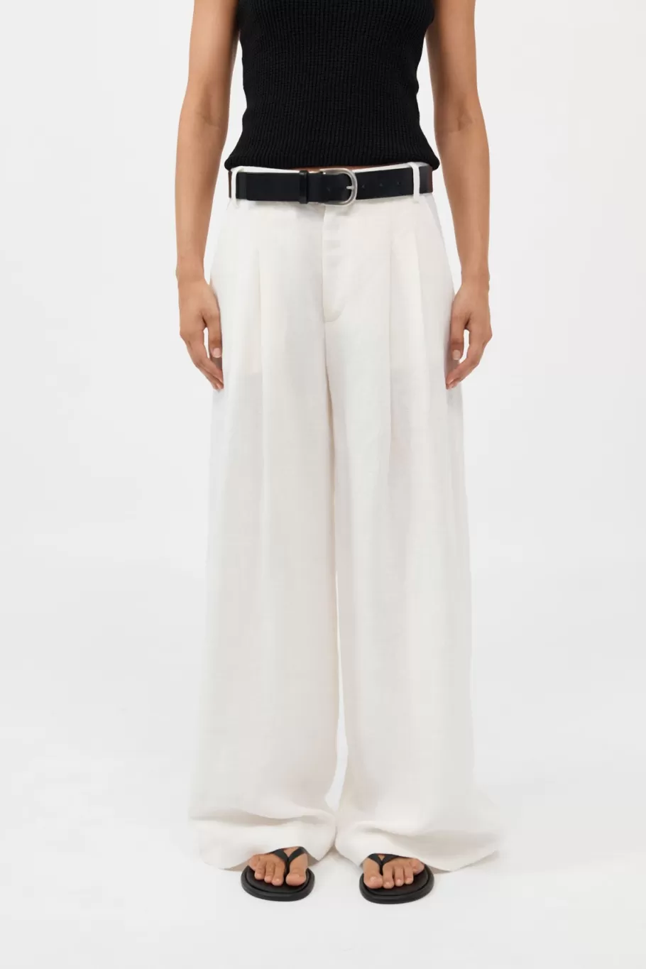 Tailoring | Pants | St. Agni Tailored Linen Pants - IVORY