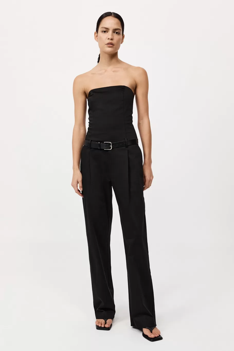 Jumpsuits | Tailoring | St. Agni Tailored Strapless Jumpsuit - Black