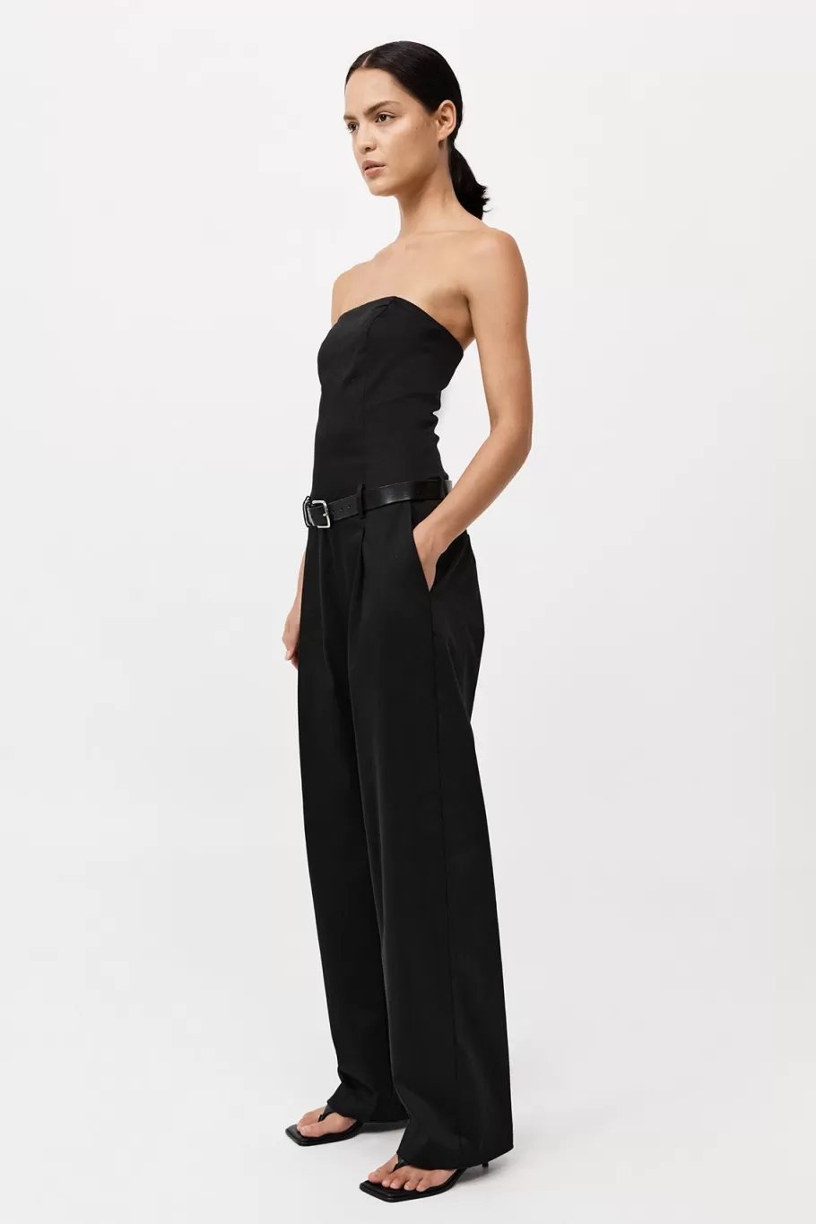 Jumpsuits | Tailoring | St. Agni Tailored Strapless Jumpsuit - Black