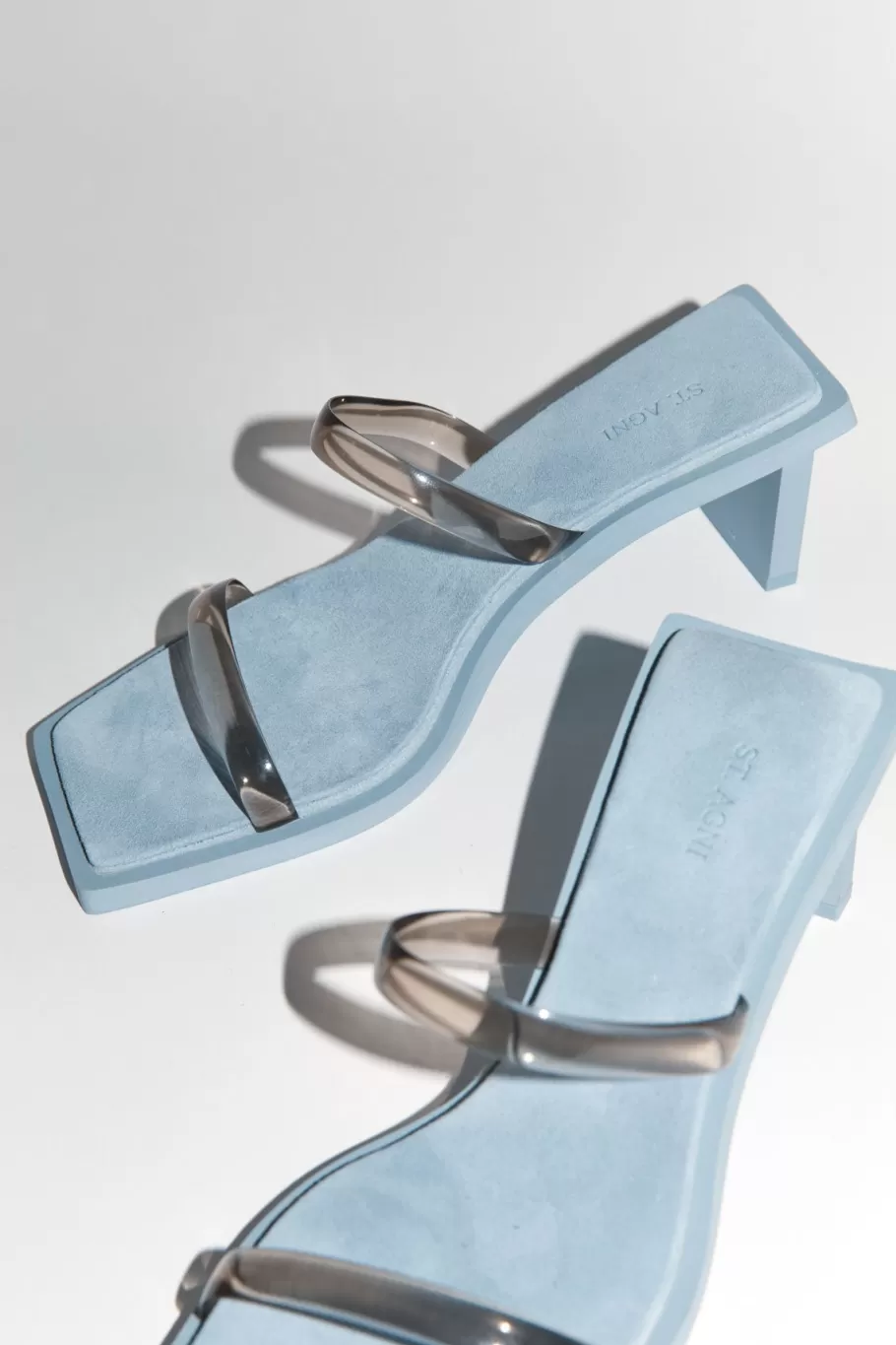 Heels | St. Agni Transparent Heel - Slate