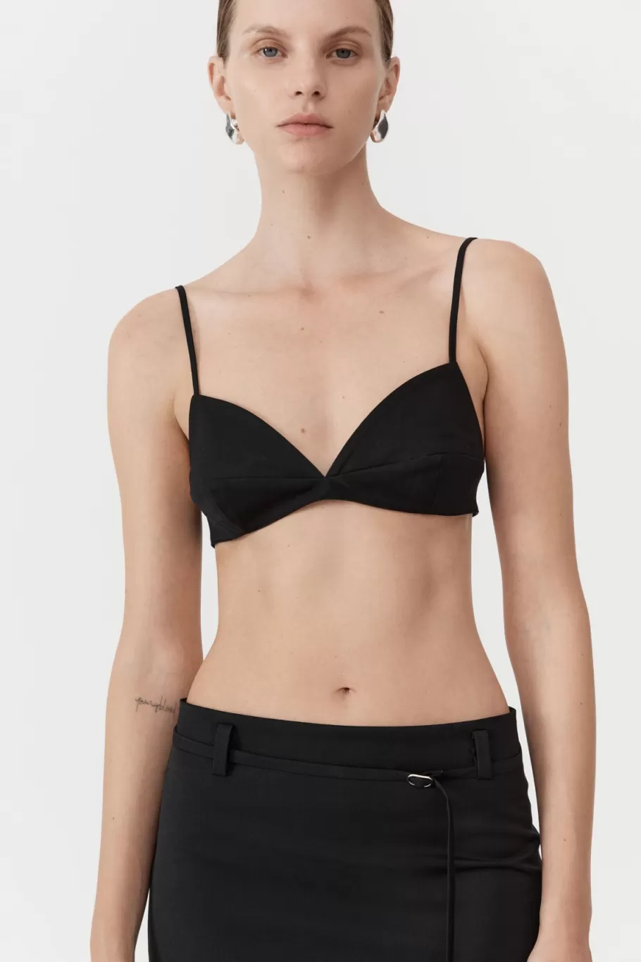 Tops | St. Agni Utilitarian Bralette - Black