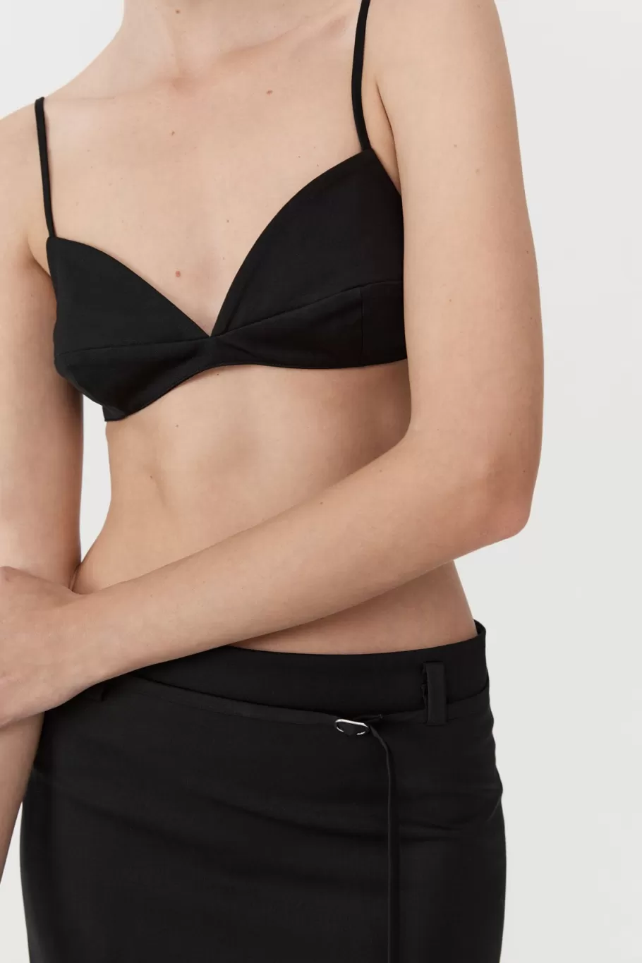 Tops | St. Agni Utilitarian Bralette - Black