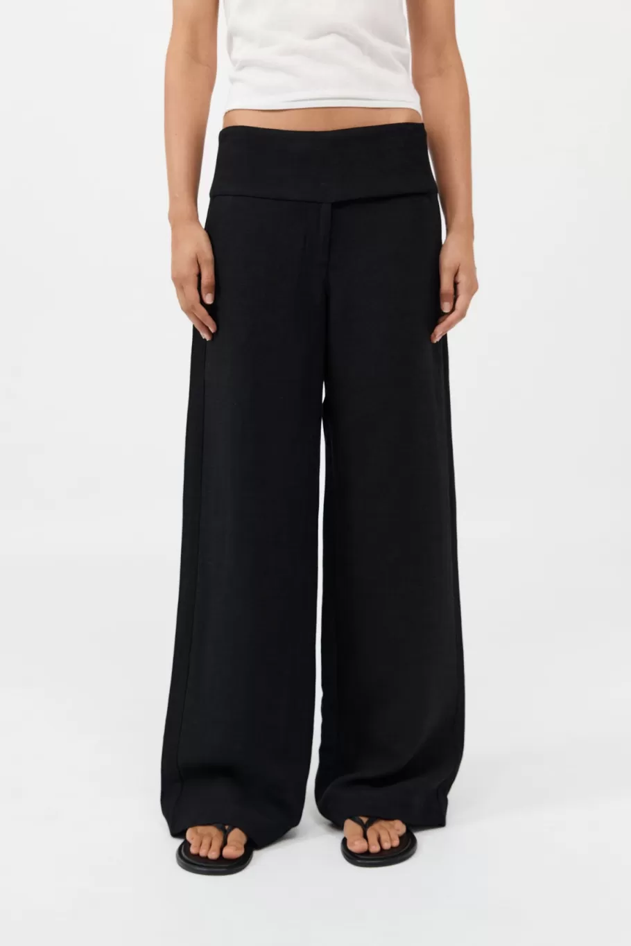 Tailoring | Pants | St. Agni Wide Waistband Pants - BLACK