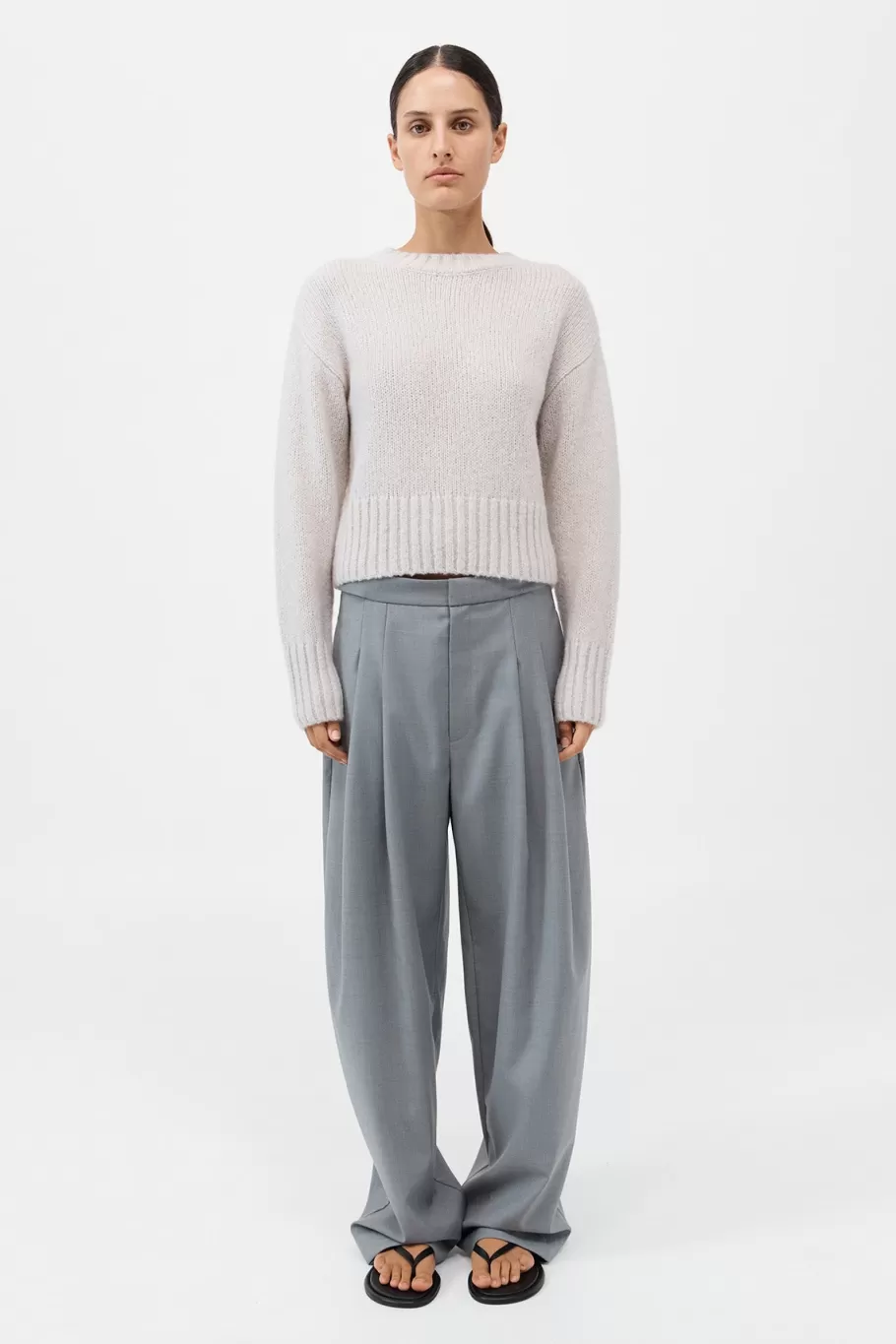 Jumpers | Knitwear | St. Agni Wool Cashmere Blend Sweater - MIST